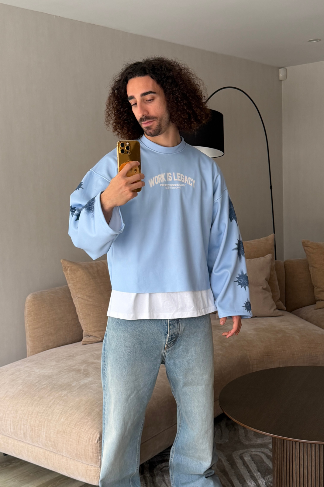 BLUE VELVET CREWNECK