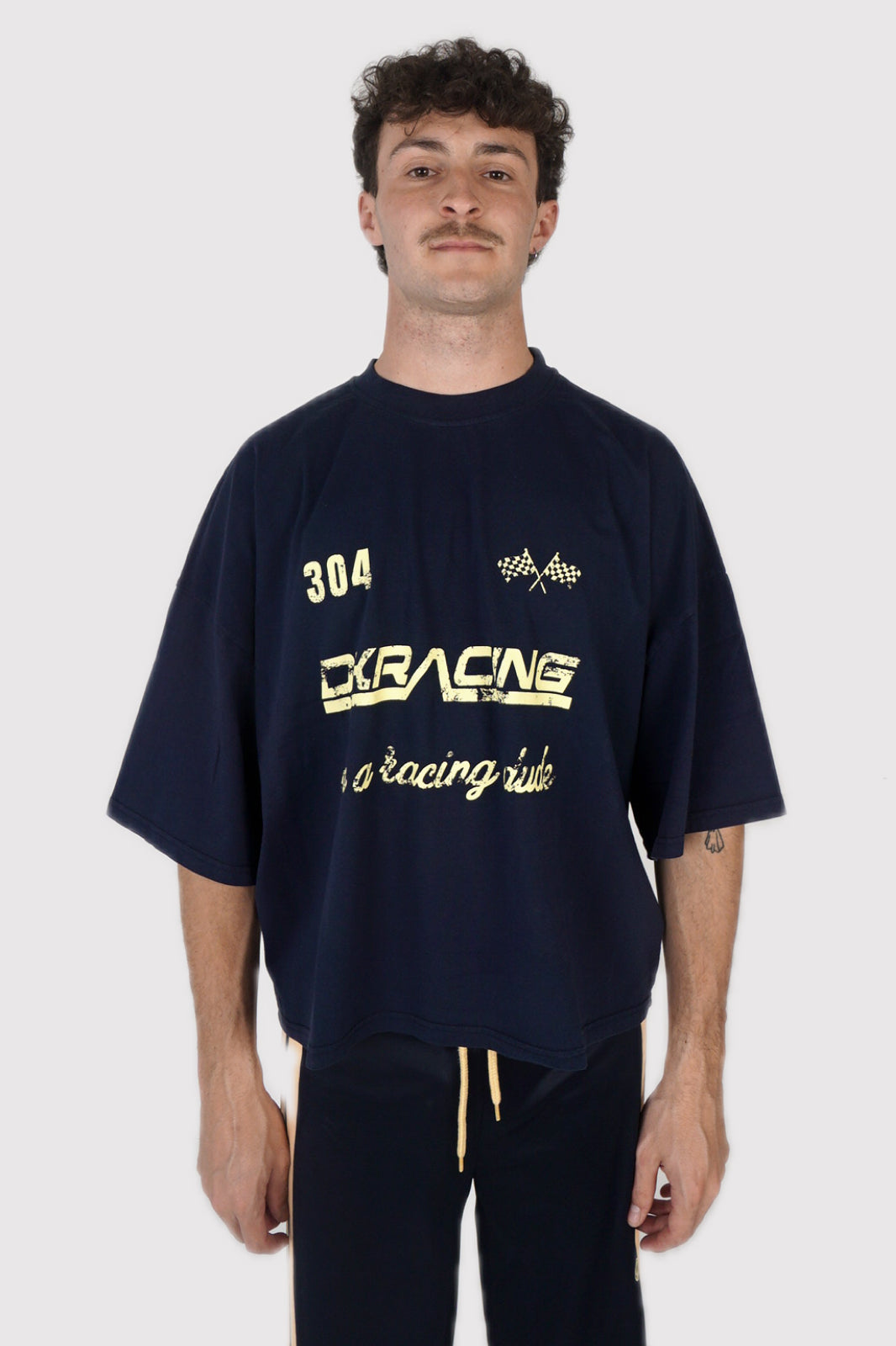BOXY NAVY RACING TEE