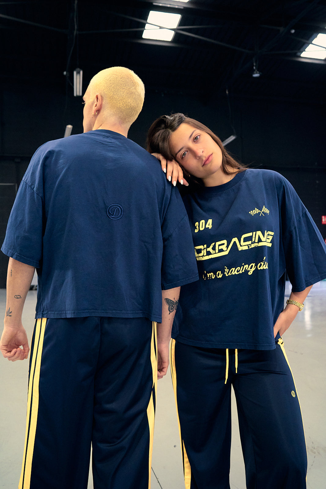 BOXY NAVY RACING TEE