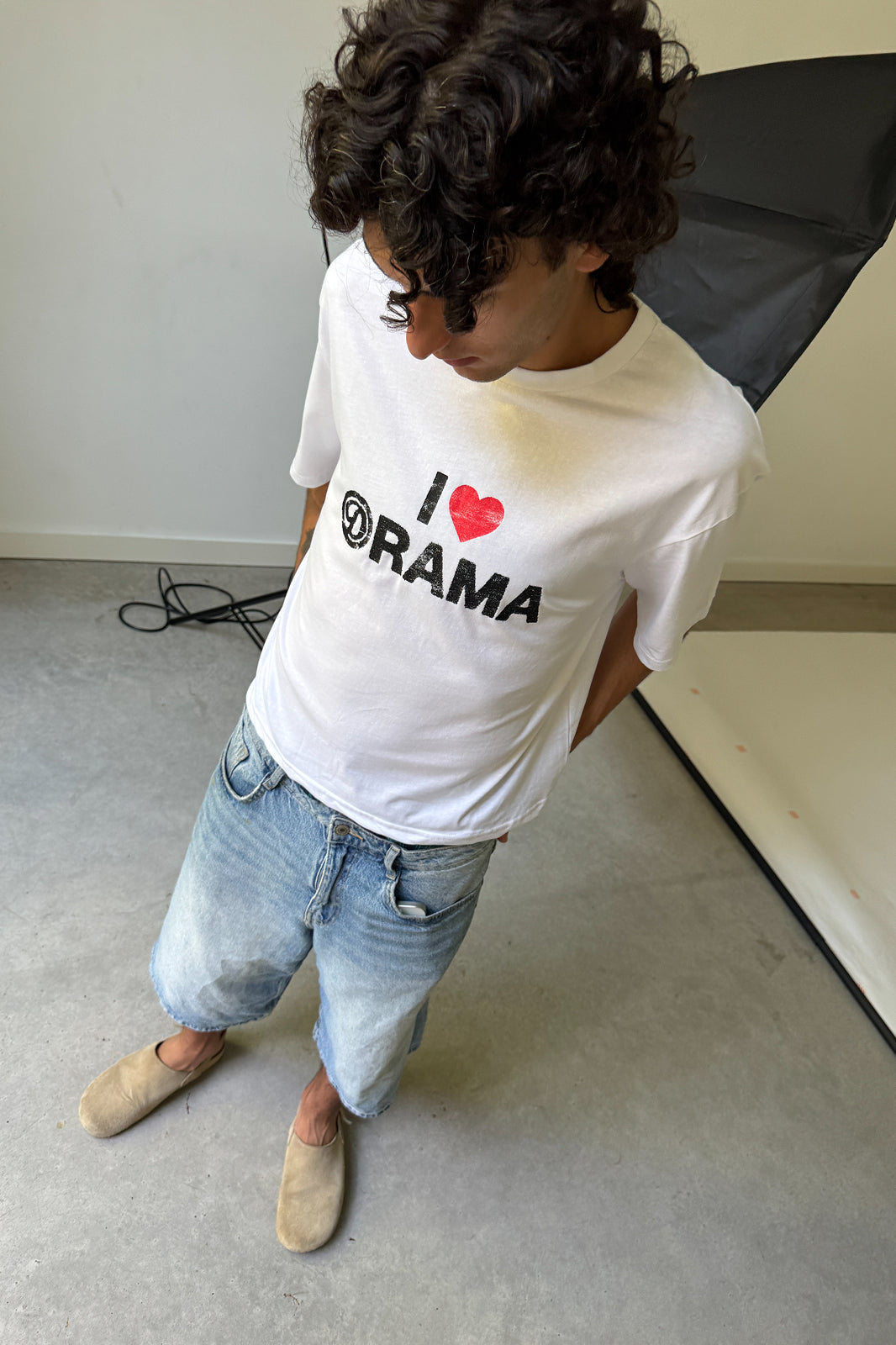 I LOVE DRAMA WHITE TEE