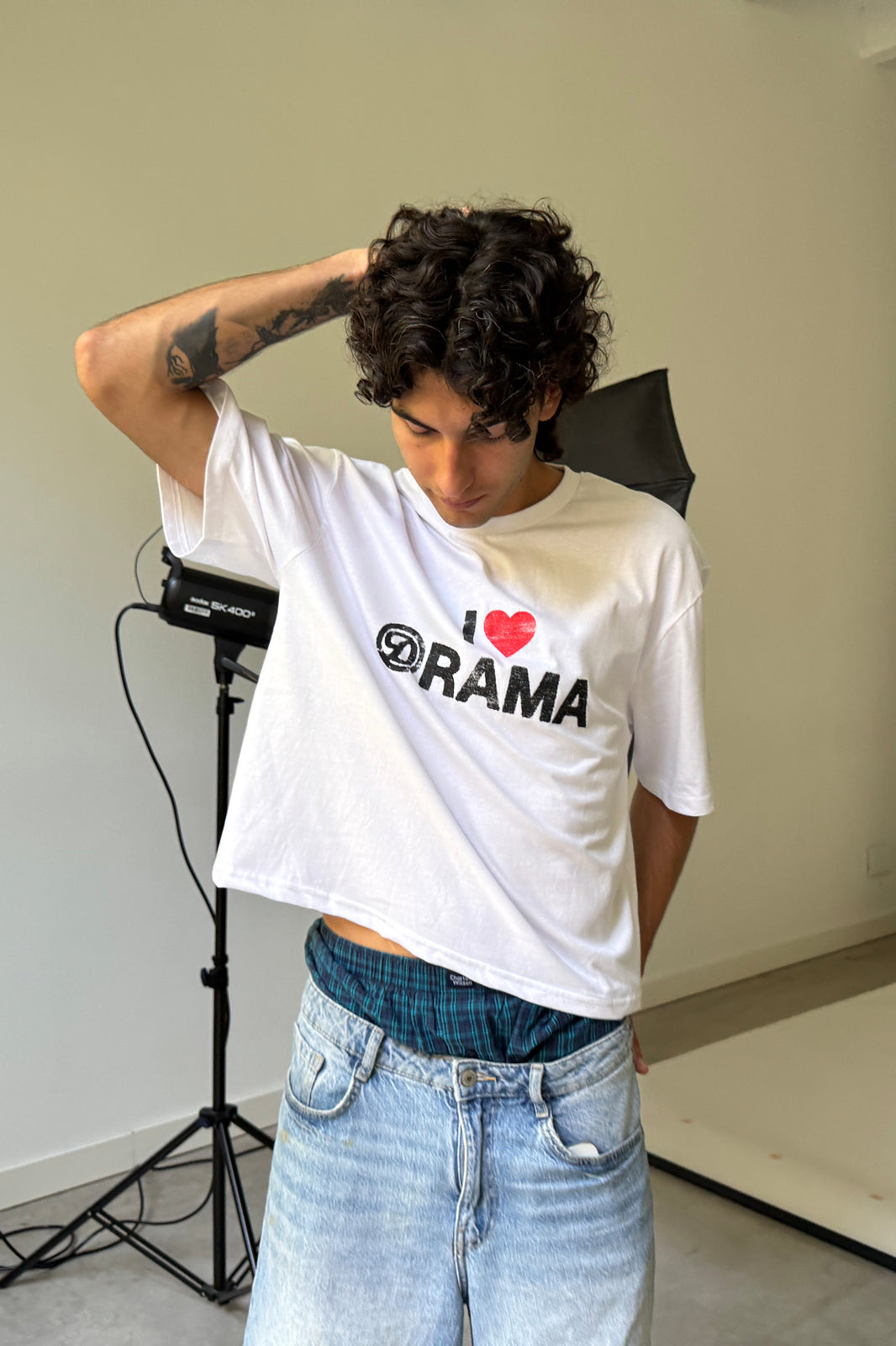 I LOVE DRAMA WHITE TEE