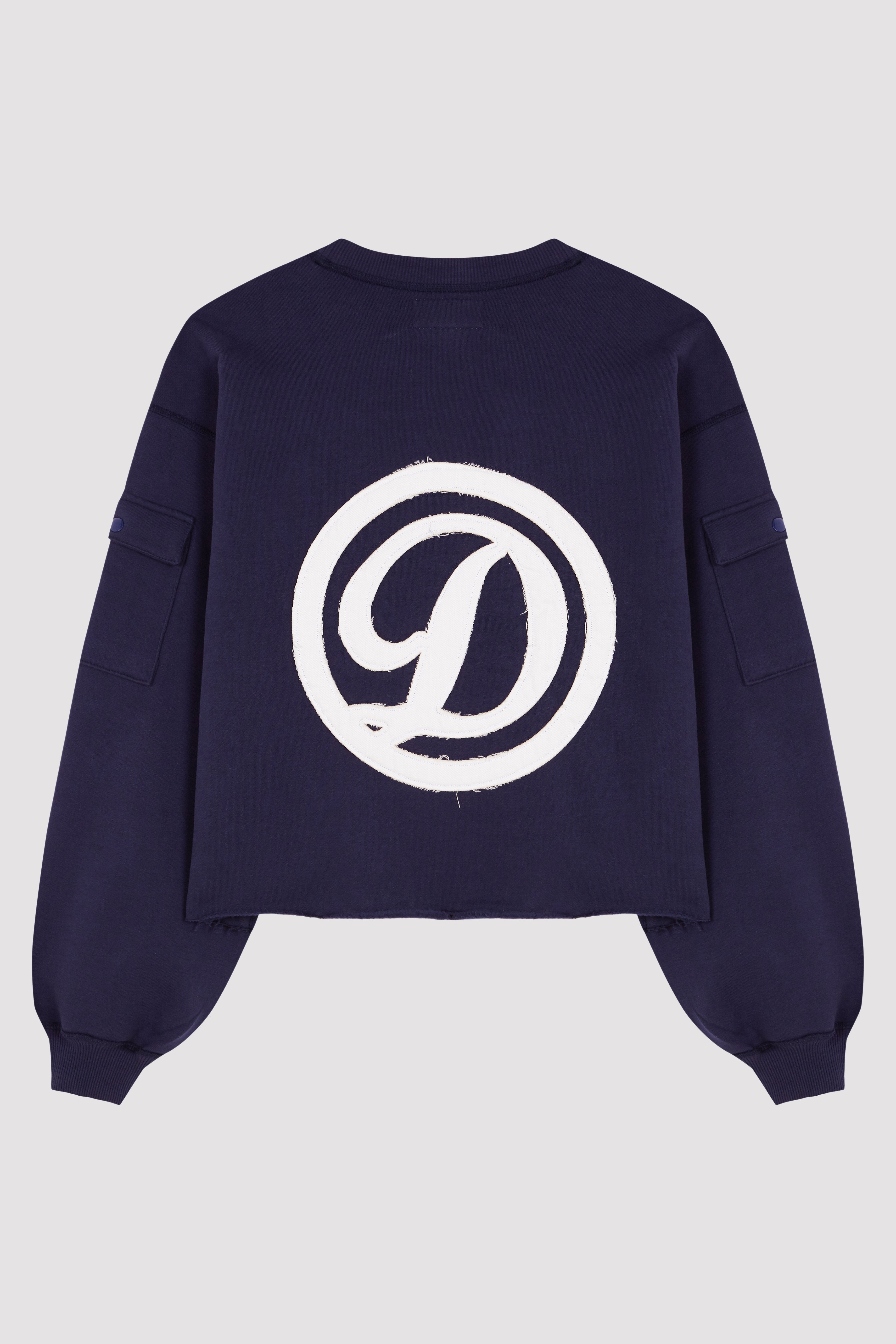 NAVY DKSIDE CREWNECK