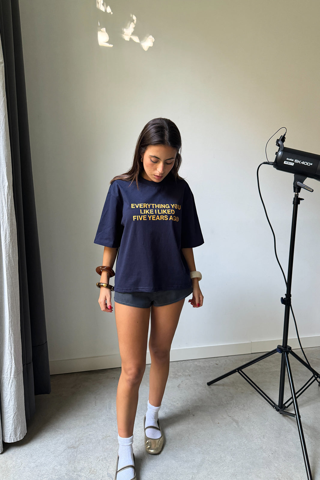 VIRGIL ABLOH NAVY TEE