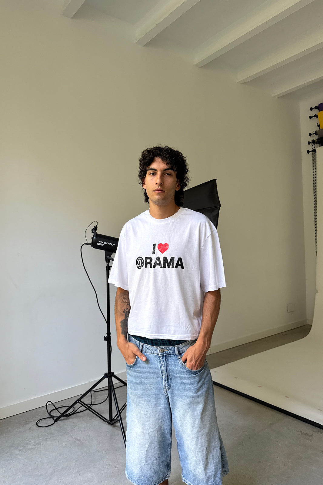 I LOVE DRAMA WHITE TEE
