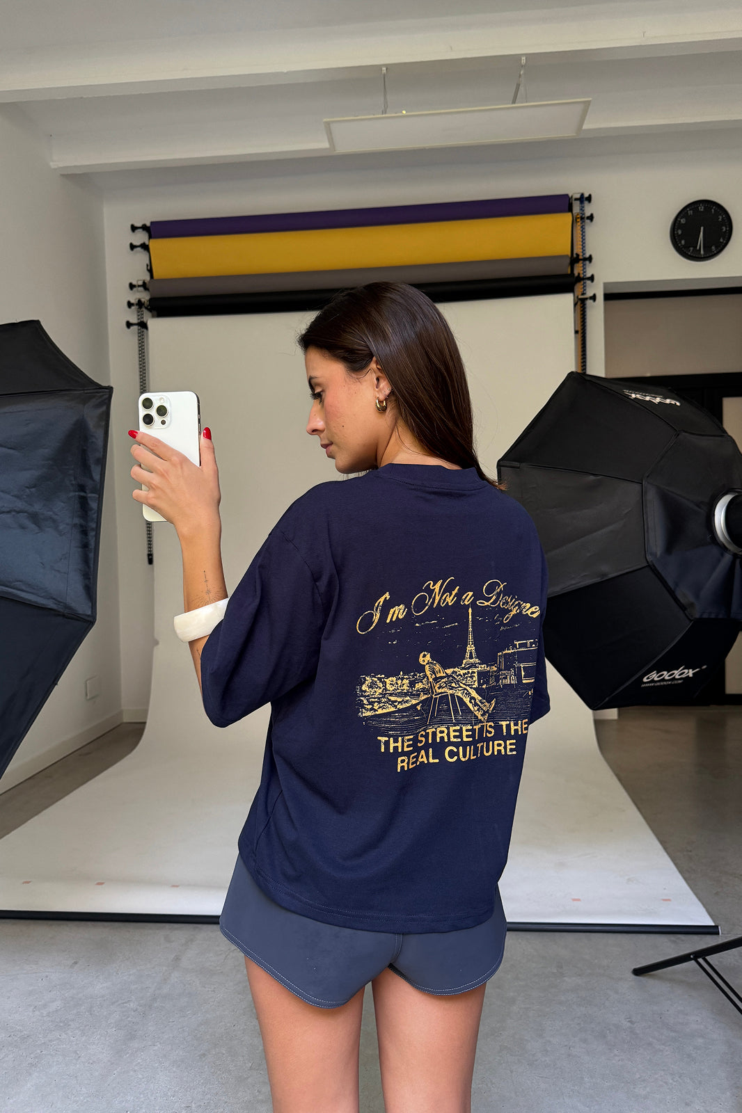 VIRGIL ABLOH NAVY TEE