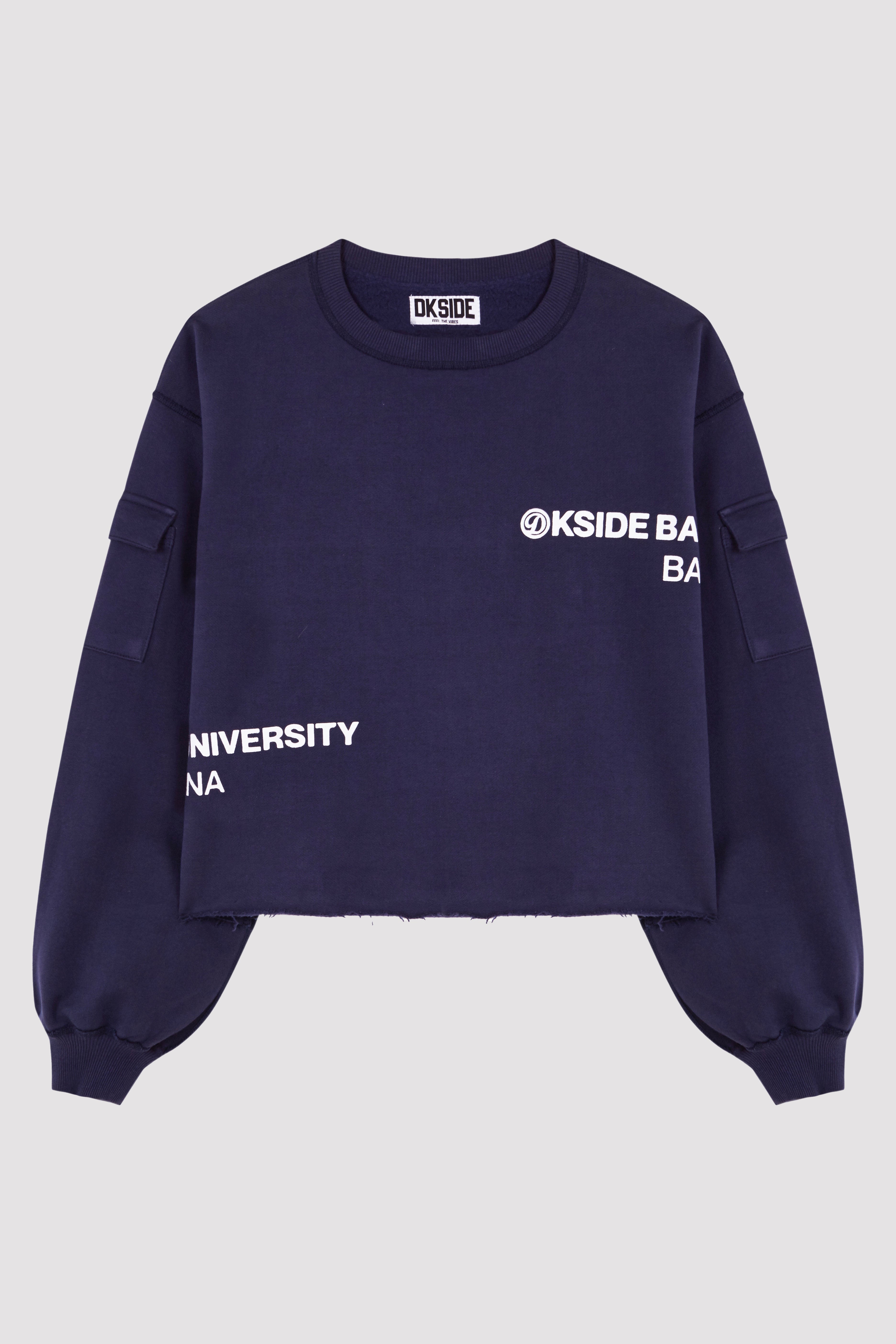 NAVY DKSIDE CREWNECK