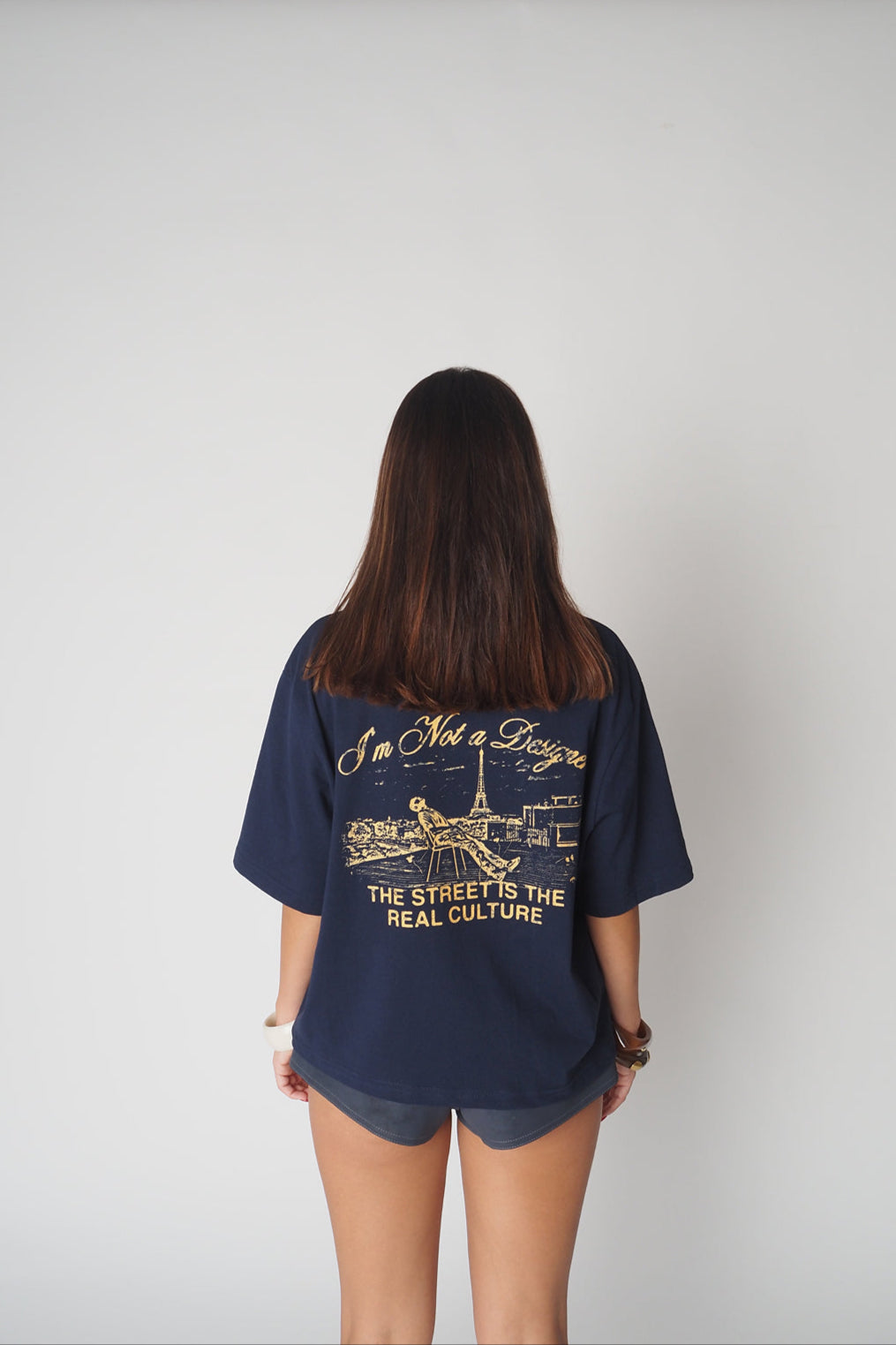 VIRGIL ABLOH NAVY TEE