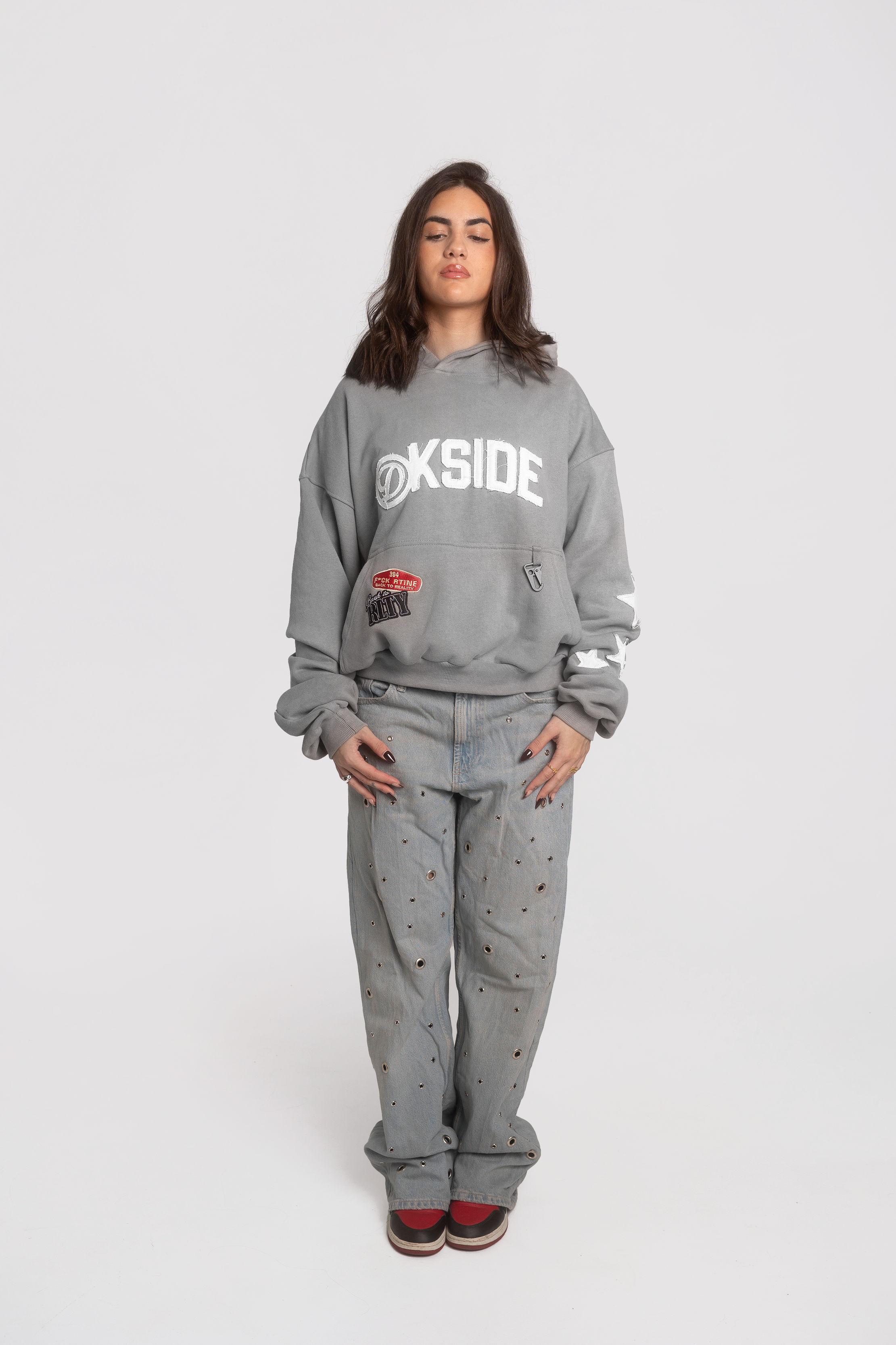 GREY ORIGINS HOODIE