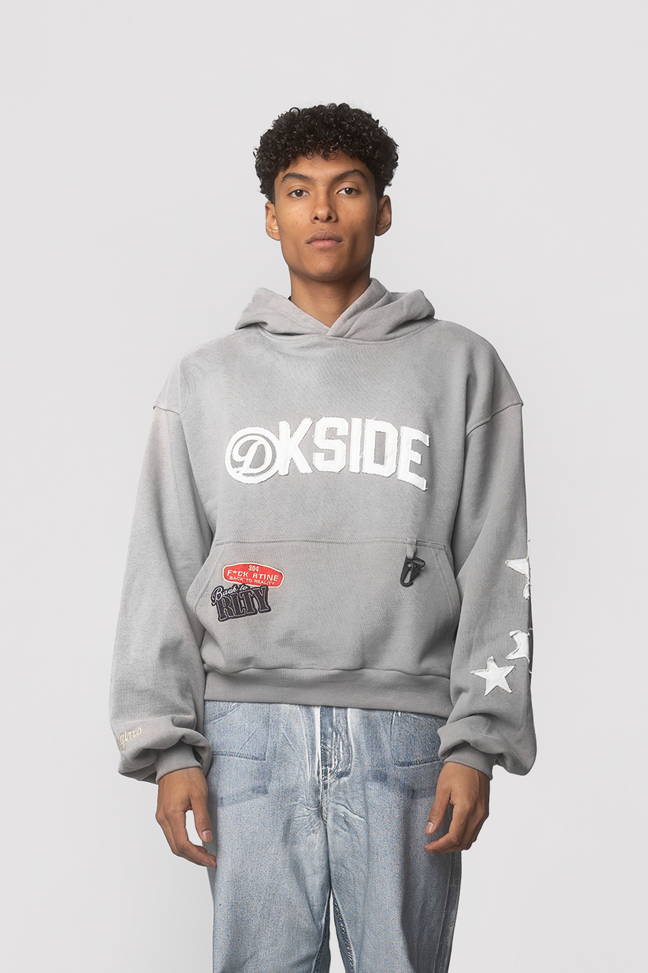 GREY ORIGINS HOODIE